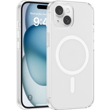 Gezgin iPhone 14 Kılıf Ic Çipli Gzgn Wireless Şarj Özellikli Şeffaf Orjin Kapak - Şeffaf