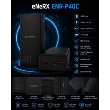 Enerx ENR-P40C 40.000 Mah 2.1A LED Göstergeli Powerbank