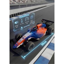 Boratila Toys 2.4 Ghz Demo Modlu 30 cm 20 Km Hızlı Şarjlı Işıklı Motor Sesli Full Fonksiyon Uzaktan Kumandalı F1 Formüla Yarış Arabası