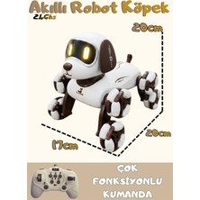 Boratila Toys Akıllı Robot Köpek 360 Derece Dönebilen Çok Fonksiyonlu Uzaktan Kumandalı Oyuncak