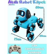 Boratila Toys Akıllı Robot Köpek 360 Derece Dönebilen Çok Fonksiyonlu Uzaktan Kumandalı Oyuncak