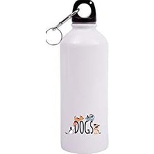TeknoKapsül Dogs Karabinerli Alüminyum Matara 400 ml