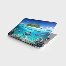 TeknoKapsül Laptop Bilgisayar Notebook Pc Kaplama Etiketi Ada Deniz