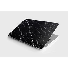TeknoKapsül Laptop Notebook Pc Kaplama Etiketi Siyah Mermer