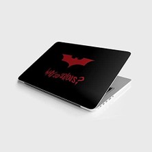 TeknoKapsül Laptop Notebook Pc Kaplama Etiketi Siyah Why So Serious