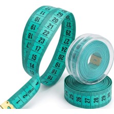TeknoKapsül Righton 2'li Profesyonel Terzi Mezurası Seti - 150 cm Mukavemetli Vücut Ölçüm Metresi Şeffaf Saklam