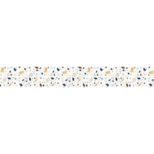 TeknoKapsül Tezgah Üstü Kaplama Folyosu Mutfak Tezgahı Kaplama Renkli Mermer 70 cm x 3 Metre