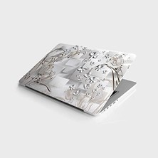 TeknoKapsül Laptop Notebook Pc Kaplama Etiketi Metal Kelebekler