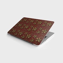 TeknoKapsül Laptop Notebook Pc Kaplama Etiketi Altın Çiçekler