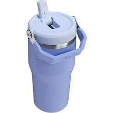 TeknoKapsül Buz Akışı Go 600ML/20OZ Flip Straw Wtr Btl Ortanca