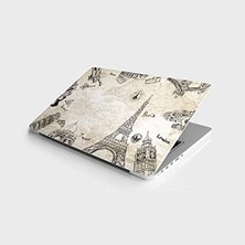 TeknoKapsül Laptop Notebook Pc Kaplama Etiketi Paris
