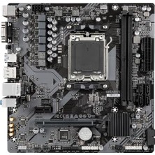 TeknoKapsül Gigabyte A620M S2H Anakart Amd A620 Soket Am5 Micro Atx