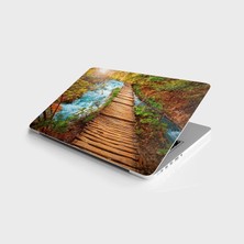 TeknoKapsül Laptop Bilgisayar Notebook Pc Kaplama Etiketi Şelale Yol