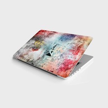 TeknoKapsül Laptop Bilgisayar Notebook Pc Kaplama Etiketi Grunge Renkli