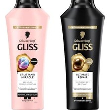 TeknoKapsül Gliss Seti | Split Hair Miracle Kırık Uçları Mühürleyen Şampuan 400ML X1 + Repair Şampuan 400ML X1