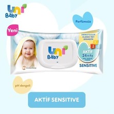 TeknoKapsül Uni Baby Aktif Sensitive Bebek Islak Mendil 24+ Ay 12X90 Adet