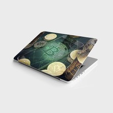 TeknoKapsül Laptop Notebook Pc Kaplama Etiketi Bitcoin-B