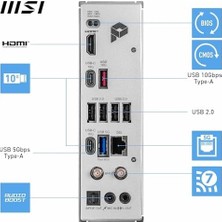 TeknoKapsül Msi B850-P Wifi Anakart, Atx - Amd Ryzen 9000/8000 / 7000 Işlemcileri, Am5 - Ddr5 Bellek Arttır