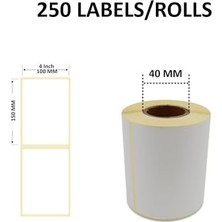 TeknoKapsül Etiketi Eko Termal Rulo Etiket 100MM x 150MM 350 Adet Direk Termal Transfer Etiketi