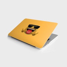 TeknoKapsül Laptop Bilgisayar Notebook Pc Kaplama Etiketi Rock Emoji