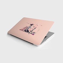 TeknoKapsül Laptop Notebook Pc Kaplama Etiketi Uçan Ressam Kız