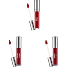 TeknoKapsül Dewy Lip Glaze Parlak & Dolgun Görünüm Veren Yapışmayan Dudak Parlatıcısı 009 Vibrant Red (3 Paketi