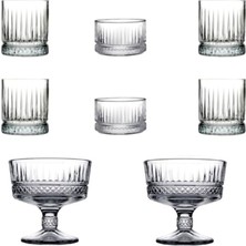 TeknoKapsül 8 Parça Meşrubat Bardağı Çerezlik Dondurmalık Kase Set
