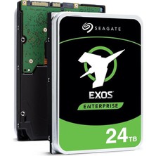 TeknoKapsül Exos X24 24 Tb Kurumsal Sabit Disk HDD Sata 6 Gb/s 512 MB Önbellek 7200 Rpm 512E Cmr Helyum Mühürlü