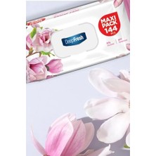 TeknoKapsül Deep Fresh Maxi Pack Islak Mendil Manolya 144 Yaprak 2li Paket