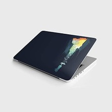 TeknoKapsül Laptop Notebook Pc Kaplama Etiketi Kuşlar Adam