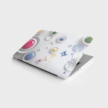 TeknoKapsül Laptop Bilgisayar Notebook Pc Kaplama Etiketi 3D Yuvarlaklar