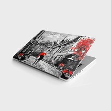 TeknoKapsül Laptop Bilgisayar Notebook Pc Kaplama Etiketi Macaristan Sokak Yağlıboya