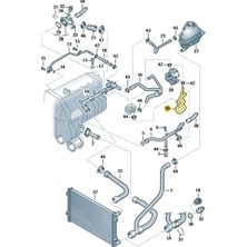 TeknoKapsül 2.0 Azm Motor Alt Dağıtıcı Hortum 06B121058AP Vw Passat B5.5 2001-2005