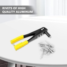 TeknoKapsül 4 Uçlu Profesyonel Perçin Tabancası Seti – 2.4/3.2/4.0/4.8 mm Başlık + 40 Adet Alüminyum Perçin + A