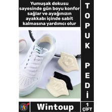 Wintoup #ayak Ayakkabı Arkası Koruyucu Büyük Gelen Ayakkabı Daraltıcı Konforlu Taç Topuk Vurma Önleyici 5 mm