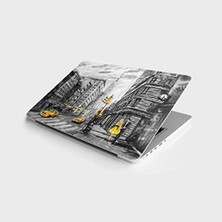TeknoKapsül Laptop Bilgisayar Notebook Pc Kaplama Etiketi Newyork Yağlıboya