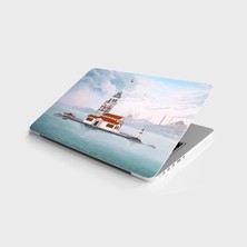 TeknoKapsül Laptop Bilgisayar Notebook Pc Kaplama Etiketi Kız Kulesi Çizim