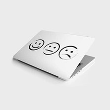 TeknoKapsül Laptop Bilgisayar Notebook Pc Kaplama Etiketi Smile Emoticon