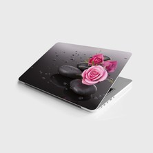 TeknoKapsül Laptop Notebook Pc Kaplama Etiketi Islak Taş Gül
