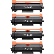 4 Adet Brother MFC-L2751DW (MFCL2751) Yazıcı Uyumlu TN-2456 Muadil Toner