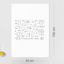 TeknoKapsül 2'li Paket 60X100 cm 1x Beyaz, 1x Şeffaf Yapışkansız Tutunan Statik Pratik Yazı Tahtası, Çok Amaçlı