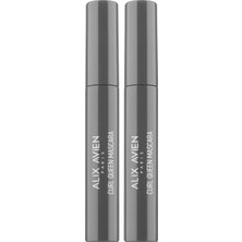 TeknoKapsül Uzunluk Verici Besleyici Siyah Maskara Curl Mascara (2 Paketi)