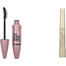 TeknoKapsül New York Lash Sensational Yelpaze Etkili Siyah Maskara 1 Paket (1 x 9.5 Ml) + L'oréal Paris Telesco