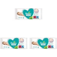 TeknoKapsül Pampers Sensitive Islak Bebek Mendili, 1 Paket, 52 Islak Mendil 3lü Paket