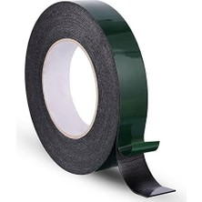TeknoKapsül Çift Taraflı Köpük Bant Eva Montaj Bandı Siyah 24 mm x 10 Metre