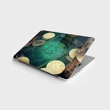 TeknoKapsül Laptop Bilgisayar Notebook Pc Kaplama Etiketi Bitcoin Telefon