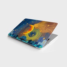 TeknoKapsül Laptop Bilgisayar Notebook Pc Kaplama Etiketi Gece Şehir