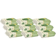 TeknoKapsül Islak Mendil Doğal Organik Pamuklu 50 Yaprak (9 Lu Set)