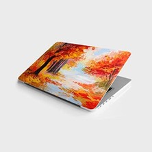TeknoKapsül Laptop Bilgisayar Notebook Pc Kaplama Etiketi Sonbahar Yağlıboya