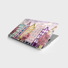 TeknoKapsül Laptop Bilgisayar Notebook Pc Kaplama Etiketi Amsterdam Yağlıboya Renkli